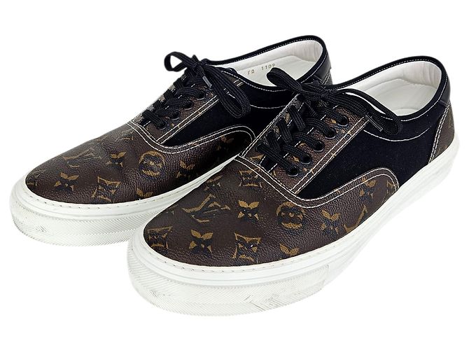 Louis Vuitton Sneakers Monogram Trocadero Nero - vista 2