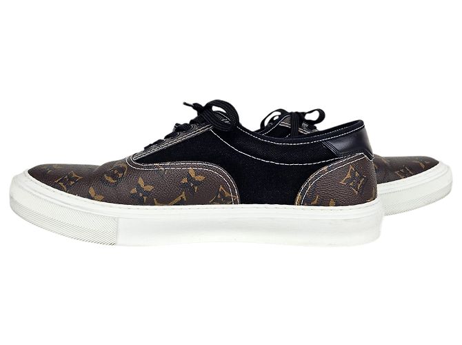 Louis Vuitton Sneakers Monogram Trocadero Nero - vista 3
