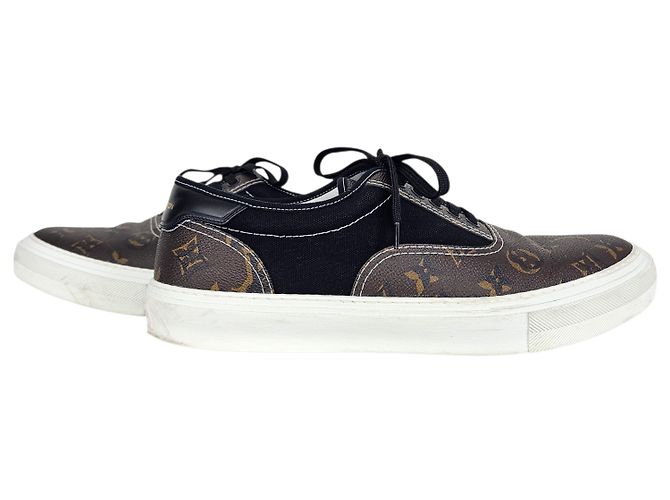 Louis Vuitton Sneakers Monogram Trocadero Nero - vista 4