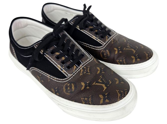 Louis Vuitton Sneakers Monogram Trocadero Nero - vista 5