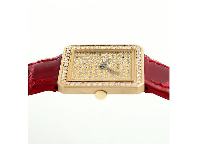 Piaget Reloj de oro tamaño mini con pavé de diamantes para mujer Manual de protocolo Certificado de nacimiento Amarillo - vista 12