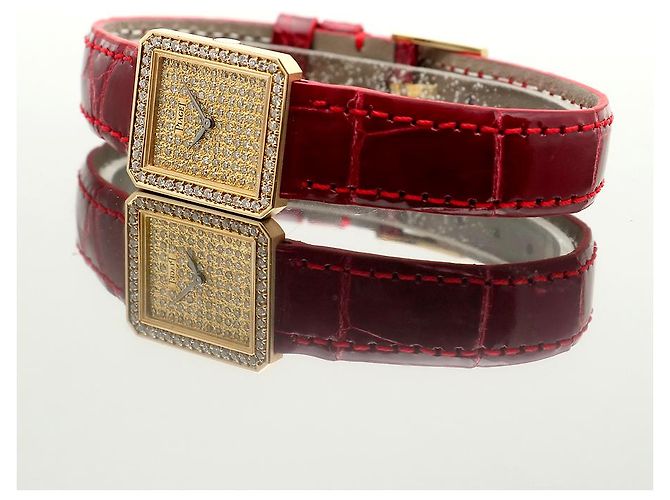 Piaget Reloj de oro tamaño mini con pavé de diamantes para mujer Manual de protocolo Certificado de nacimiento Amarillo - vista 19