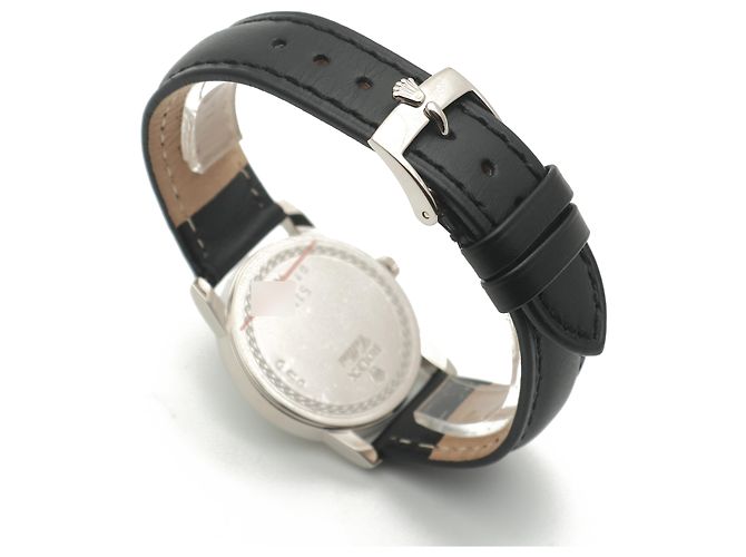 Rolex Relógio Cellini Ivory Computer Dial Ouro Branco Manual Couro Conjunto Completo Certificado Caixa - vista 17