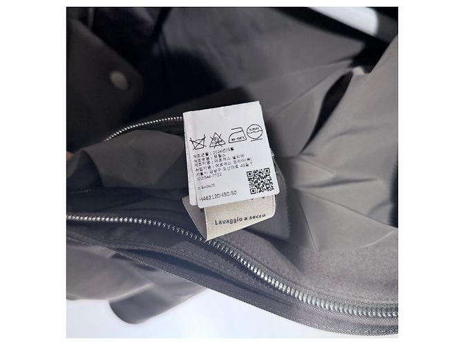 Hermès Giacca con cappuccio e zip in nylon Khaki Brown Marrone - vista 8