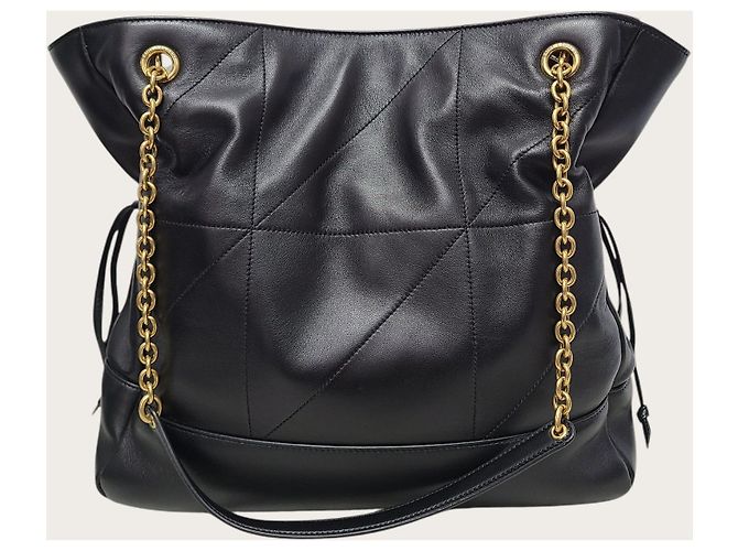Saint Laurent Jamie Medium in agnello nero - vista 5