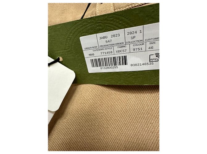Gucci Pantaloni GG Supreme con inserto al ginocchio goffrato Marrone - vista 7
