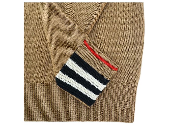 Burberry Cashmere-Strickjacke mit langen Ärmeln ARCHIVE BEIGE Braun - Ansicht 21