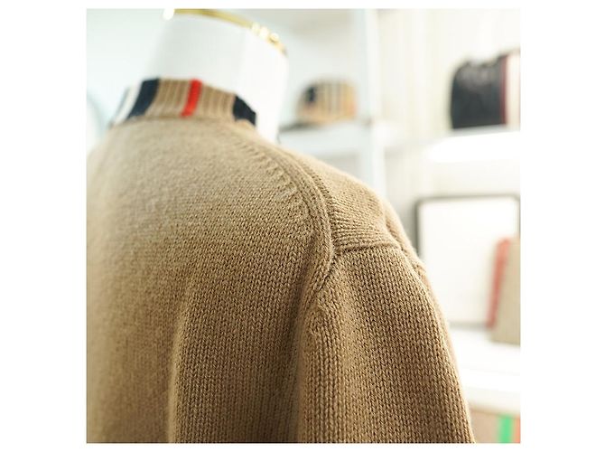 Burberry Cashmere-Strickjacke mit langen Ärmeln ARCHIVE BEIGE Braun - Ansicht 9