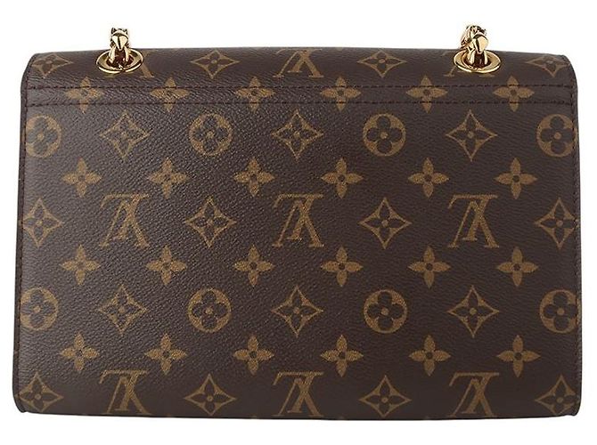 Louis Vuitton Monogramm Python Victorine Crossbody-Tasche mit Goldkette Mehrfarben - Ansicht 3