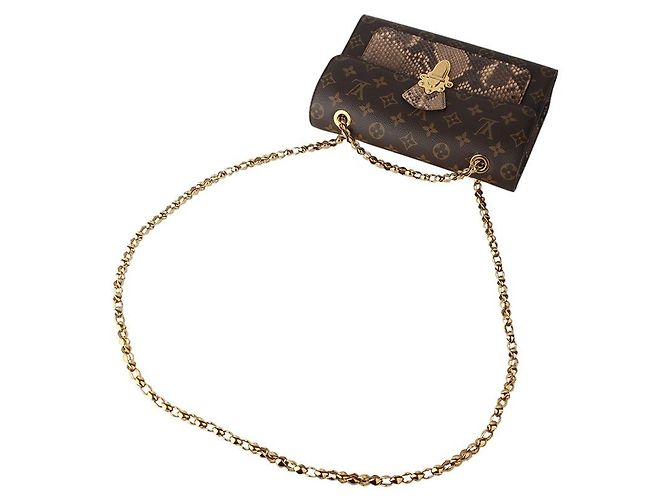 Louis Vuitton Monogramm Python Victorine Crossbody-Tasche mit Goldkette Mehrfarben - Ansicht 4