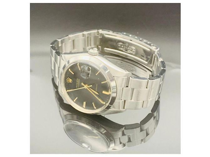 Rolex Orologio Oyster Perpetual Date Precision da uomo Nero - vista 7
