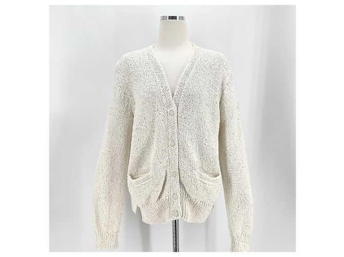 Moncler Cardigan mit Patch in Weiß für Damen - Ansicht 2