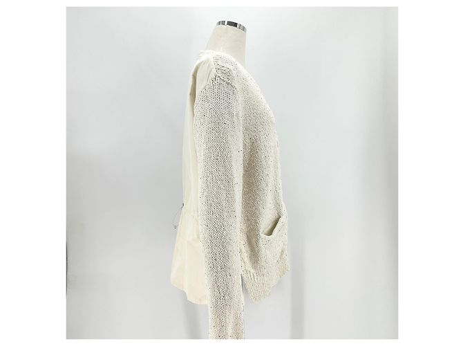Moncler Cardigan mit Patch in Weiß für Damen - Ansicht 5