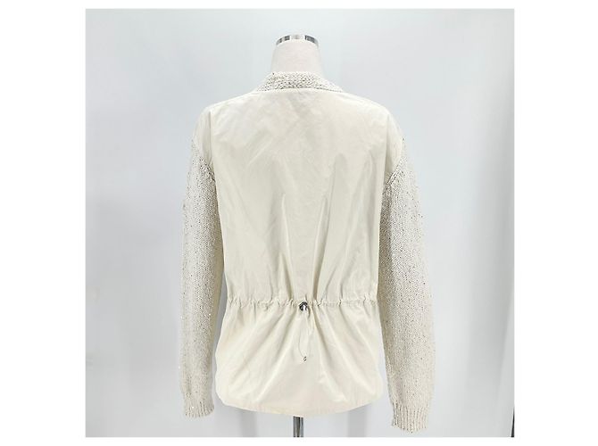Moncler Cardigan mit Patch in Weiß für Damen - Ansicht 6