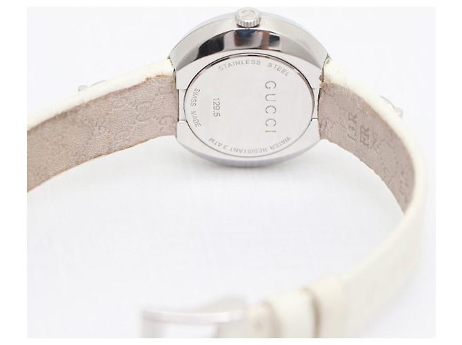 Gucci Lederuhr mit GG-Logo und Horsebit Mehrfarben - Ansicht 18