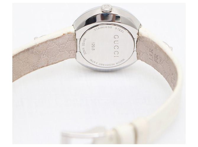 Gucci Lederuhr mit GG-Logo und Horsebit Mehrfarben - Ansicht 9