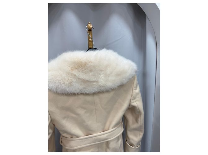Gucci Abrigo con cuello de pelo largo Talla Multicolor - vista 4