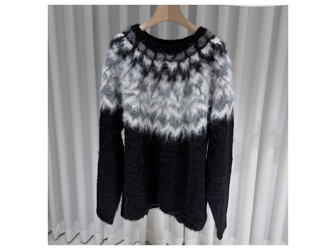 Céline Gebürsteter Alpaka-Wollstrick (A+/XL) Braun - Ansicht 2