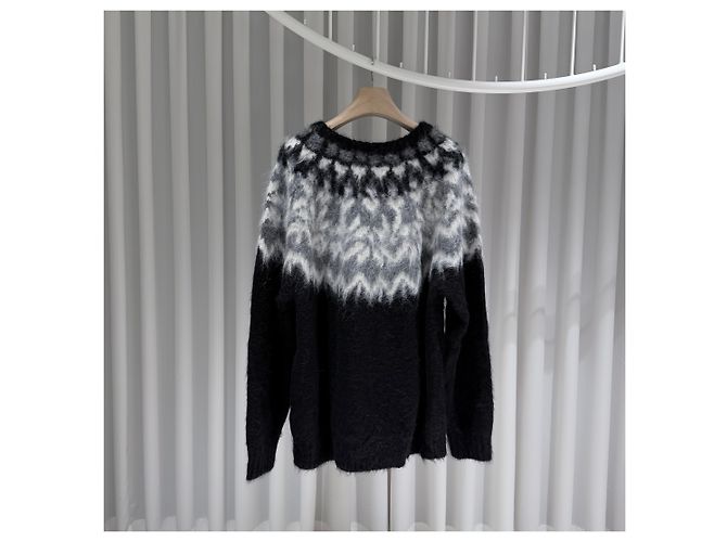 Céline Gebürsteter Alpaka-Wollstrick (A+/XL) Braun - Ansicht 3