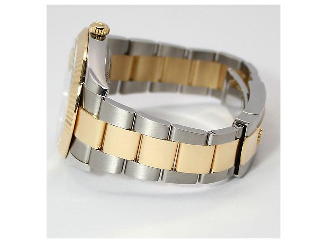 Rolex Orologio Datejust Champagne Diamond Combo Giallo - vista 4