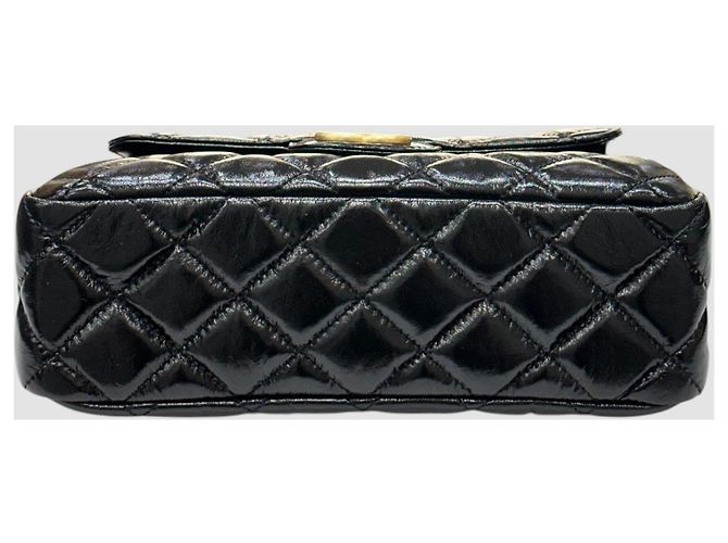 Chanel Borsa Hobo Nera Lucida Medium Nero - vista 6