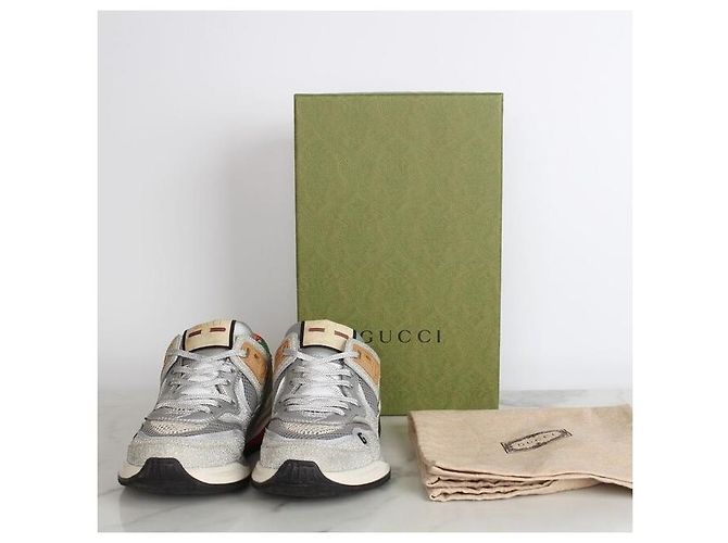 Gucci Sneakers Ultraphase Silver Argento - vista 2