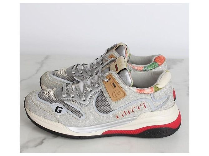 Gucci Sneakers Ultraphase Silver Argento - vista 3