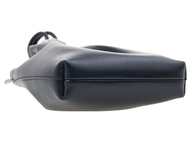 Jimmy Choo Borsa a secchiello Bon Bon senza cuciture Nero Argento antico - vista 5