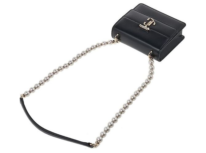 Jimmy Choo AVENUE QUAD XS RAM BLACK LIGHT GOLD Nero - vista 4
