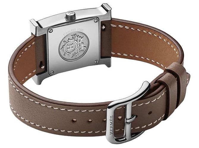 Hermès Modello Hour Small Marrone - vista 5