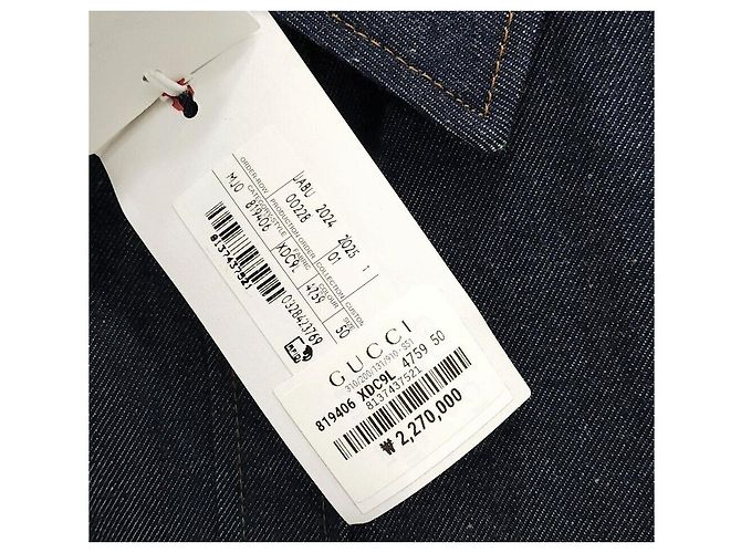 Gucci Camicia in denim con etichetta Web Band - vista 6