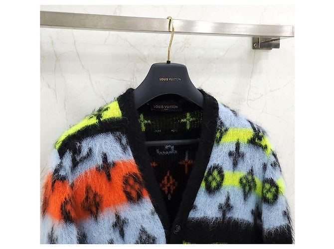 Louis Vuitton Mohair-Cardigan mit Monogramm Mehrfarben - Ansicht 3