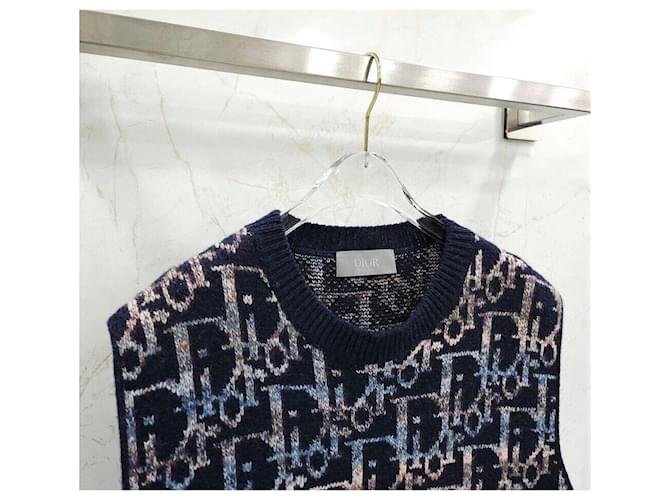 Dior Oblique Jacquard-Strickweste Mehrfarben - Ansicht 3