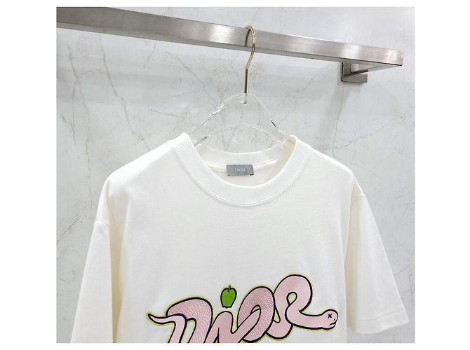 Dior Cotton Logo T-Shirt Silber - Ansicht 3