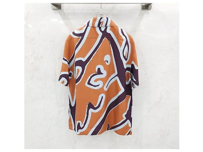 Berluti Camicia a maniche corte in seta da uomo con stampa Screeto Multicolore - vista 2