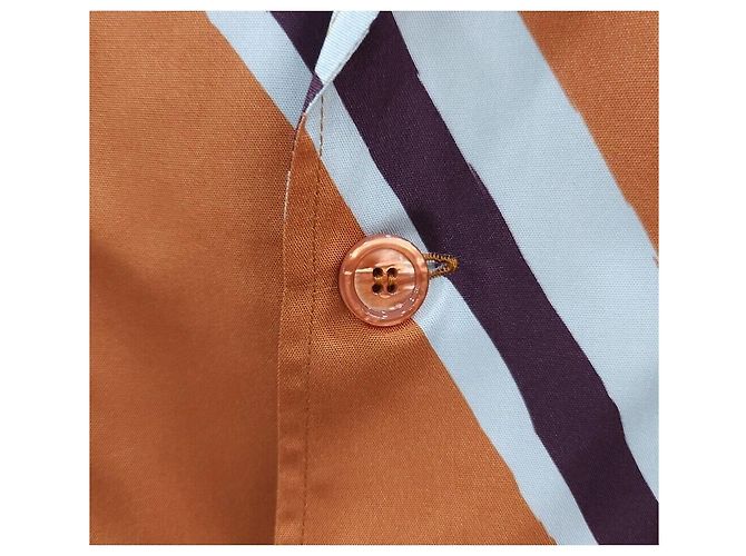 Berluti Camicia a maniche corte in seta da uomo con stampa Screeto Multicolore - vista 4