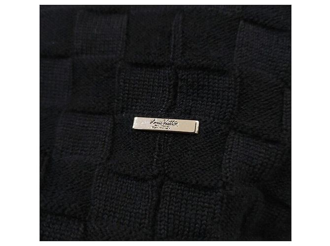 Louis Vuitton Pull en maille à col rond noir - vue 4