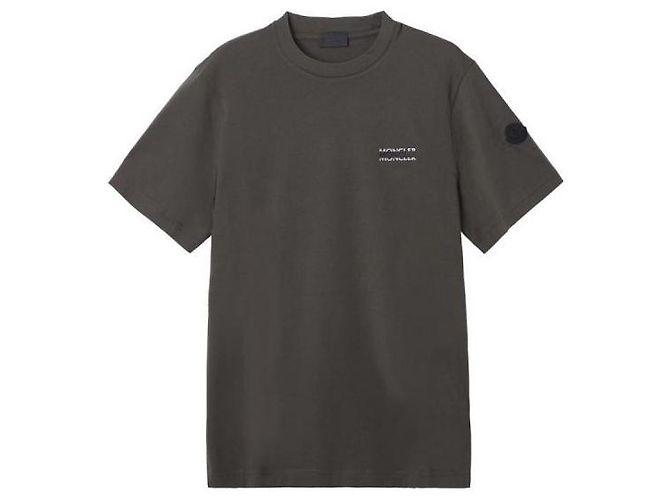 Moncler T-Shirt aus Baumwolljersey Braun - Ansicht 3