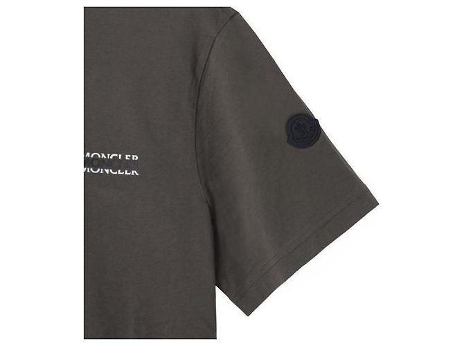 Moncler T-Shirt aus Baumwolljersey Braun - Ansicht 6