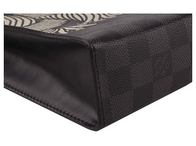 Louis Vuitton Pochette Voyage Damier Graphite Nero - vista 5