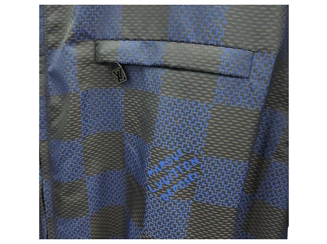 Louis Vuitton Blouson da viaggio in nylon Damier Pop Nero - vista 3