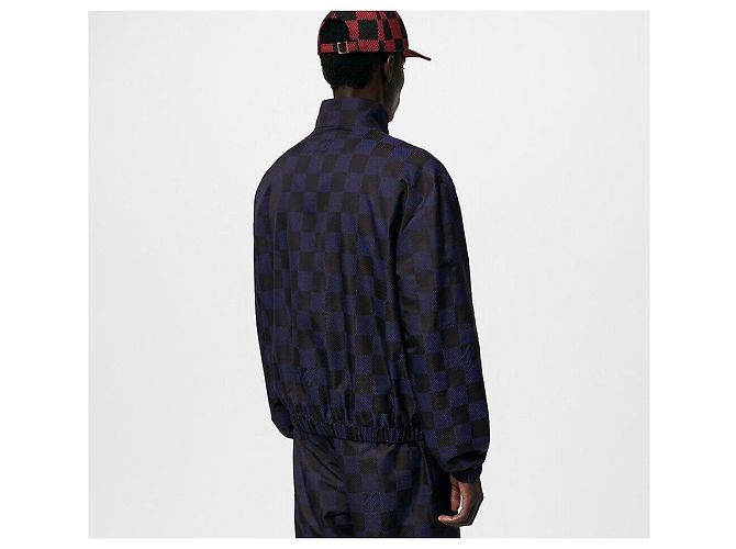 Louis Vuitton Blouson da viaggio in nylon Damier Pop Nero - vista 8