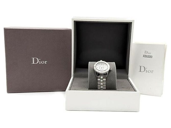 Relógio Christian Dior em aço com quartzo e cristais Multicor - vista 8