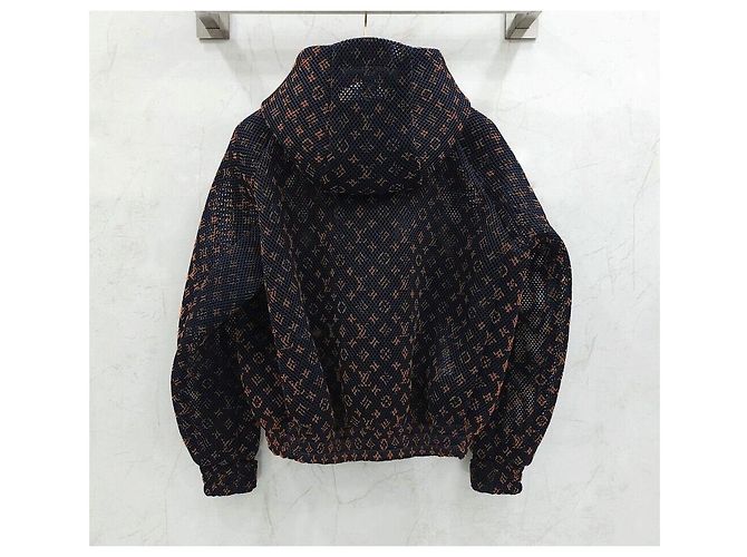 Louis Vuitton Gradient Monogram Mesh Blouson Jacket Black - view 2