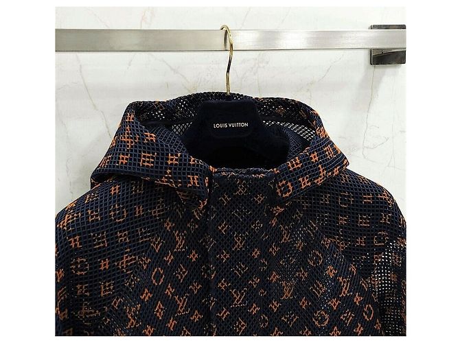 Louis Vuitton Gradient Monogram Mesh Blouson Jacket Black - view 4