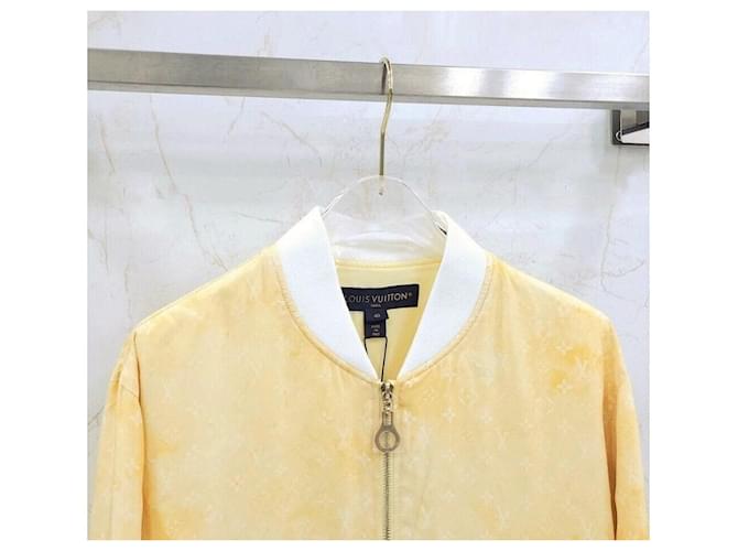 Louis Vuitton Giacca con zip e monogramma gialla Giallo - vista 3