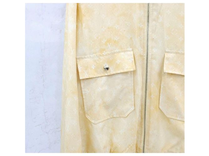 Louis Vuitton Giacca con zip e monogramma gialla Giallo - vista 4