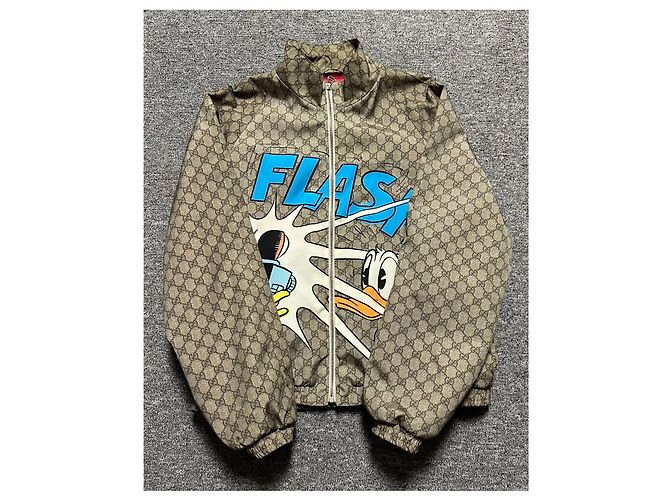 Gucci Giacca Disney Donald Duck GG Supreme Multicolore - vista 3