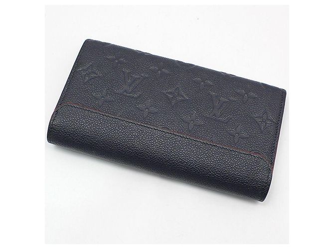 Monogram Empreinte Marine Louis Vuitton Long Wallet Blau - Ansicht 4
