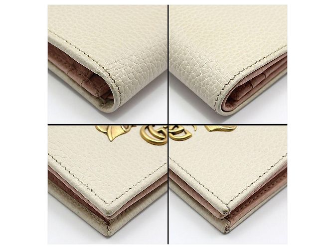 Gucci Cartera Marmont con lazo chapado en oro Blanco - vista 8